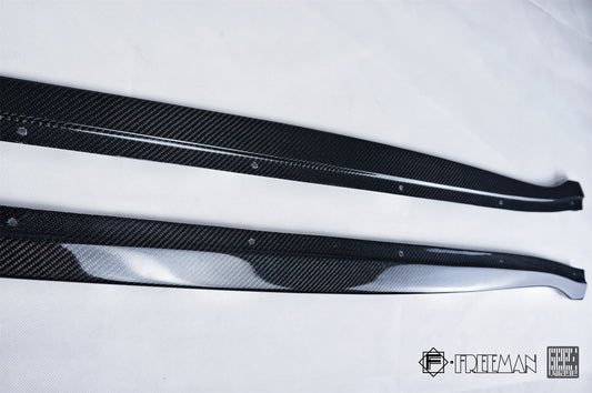 Porsche 718 Cayman Boxster Base S T GTS GT4 Spyder 2017-ON with Aftermarket Parts - Side Skirts Carbon Fiber from Geex Village