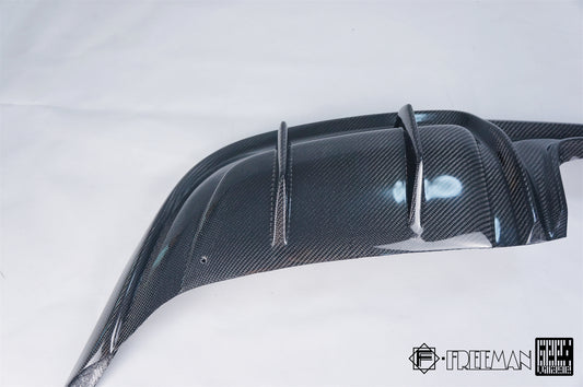 Porsche 718 Cayman Boxster Base S T GTS 2017-ON with Aftermarket Parts - Rear Diffuser Carbon Fiber from Geex Village
