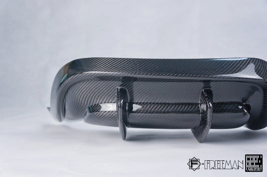 Porsche 718 Cayman Boxster Base S T GTS 2017-ON with Aftermarket Parts - Rear Diffuser Carbon Fiber from Geex Village