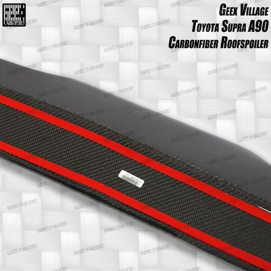 Toyota Supra MK5 A90 A91 3.0 2.0 Coupe 2020-ON with Aftermarket Parts - Unicorn GT3 Rear Roof Spoiler Carbon Fiber/FRP from Geex Village
