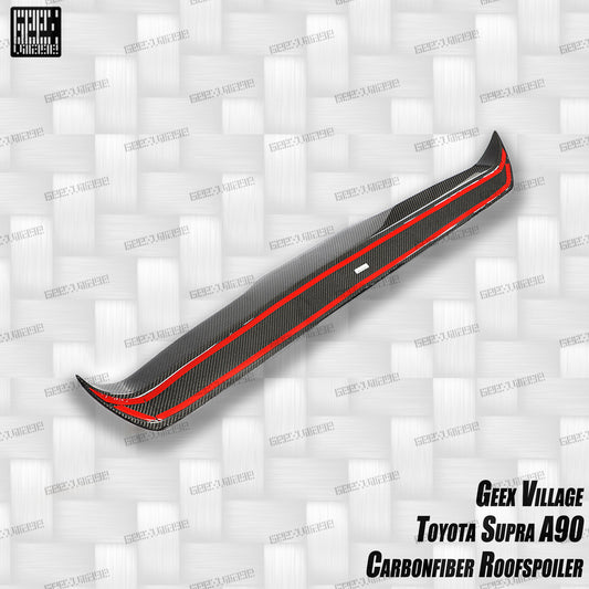 Toyota Supra MK5 A90 A91 3.0 2.0 Coupe 2020-ON with Aftermarket Parts - Unicorn GT3 Rear Roof Spoiler Carbon Fiber/FRP from Geex Village