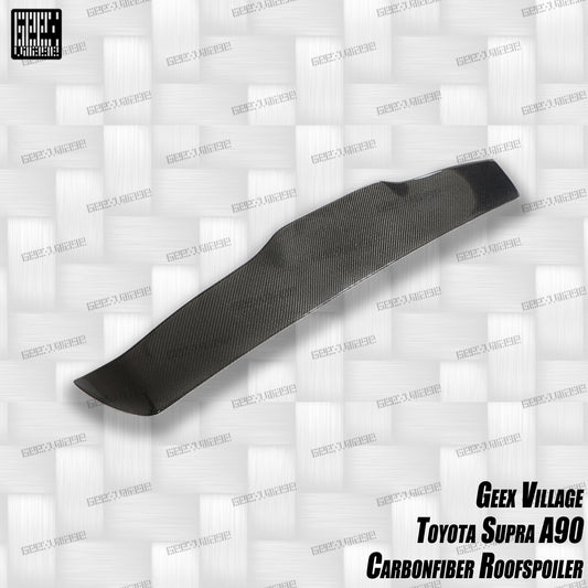 Toyota Supra MK5 A90 A91 3.0 2.0 Coupe 2020-ON with Aftermarket Parts - Unicorn GT3 Rear Roof Spoiler Carbon Fiber/FRP from Geex Village