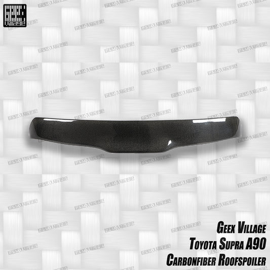 Toyota Supra MK5 A90 A91 3.0 2.0 Coupe 2020-ON with Aftermarket Parts - Unicorn GT3 Rear Roof Spoiler Carbon Fiber/FRP from Geex Village