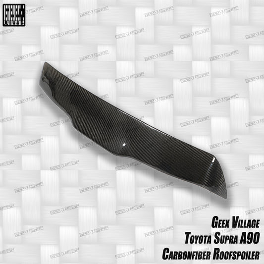 Toyota Supra MK5 A90 A91 3.0 2.0 Coupe 2020-ON with Aftermarket Parts - Unicorn GT3 Rear Roof Spoiler Carbon Fiber/FRP from Geex Village