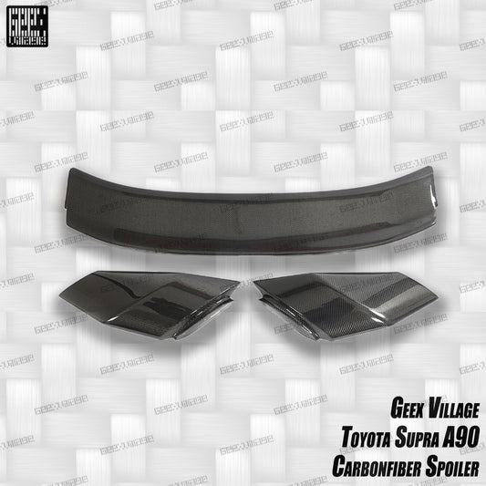 Toyota Supra MK5 A90 A91 3.0 2.0 Coupe 2020-ON with Aftermarket Parts - Unicorn GT3 Widebody Rear Wing Carbon Fiber/FRP from Geex Village