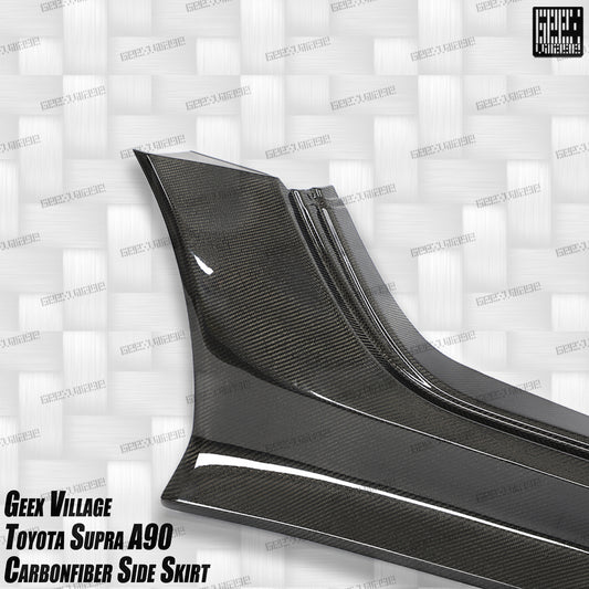 Toyota Supra MK5 A90 A91 3.0 2.0 2020-ON with Aftermarket Parts - Unicorn GT3 Widebody Fender Flares, Wheel Arches, and Side Skirts Carbon Fiber/FRP from Geex Village