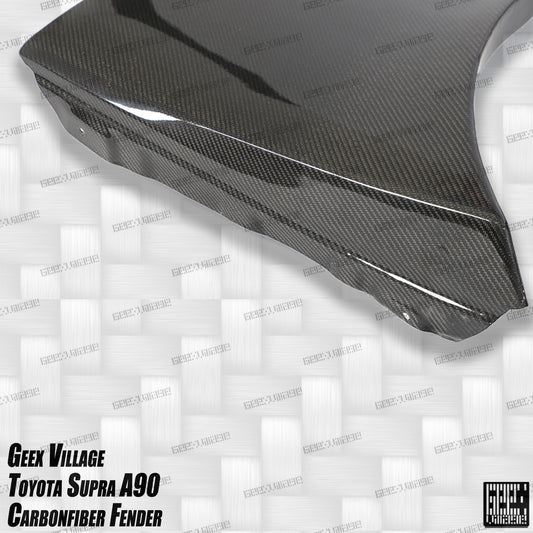 Toyota Supra MK5 A90 A91 3.0 2.0 2020-ON with Aftermarket Parts - Unicorn GT3 Widebody Fender Flares, Wheel Arches, and Side Skirts Carbon Fiber/FRP from Geex Village