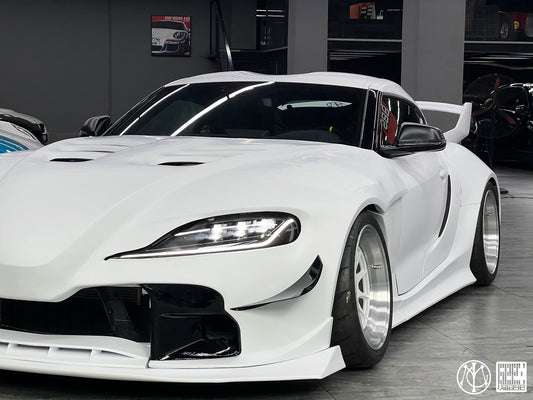 Toyota Supra MK5 A90 A91 3.0 2.0 2020-ON with Aftermarket Parts - Unicorn GT3 Widebody Canards Carbon Fiber/FRP from Geex Village