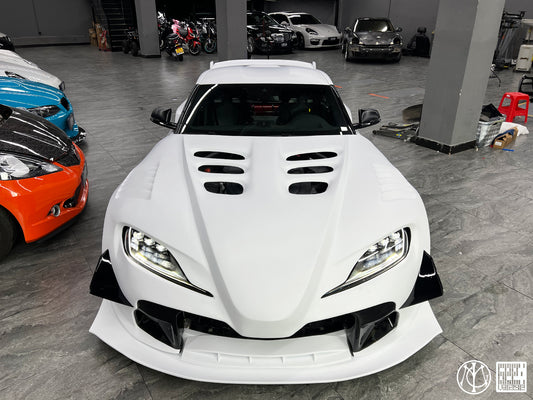 Toyota Supra MK5 A90 A91 3.0 2.0 2020-ON with Aftermarket Parts - Unicorn GT3 Widebody Canards Carbon Fiber/FRP from Geex Village