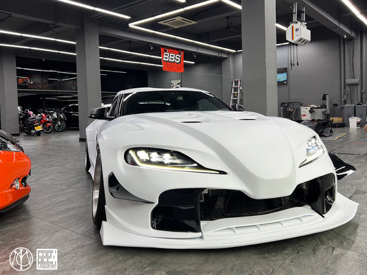 Toyota Supra MK5 A90 A91 3.0 2.0 2020-ON with Aftermarket Parts - Unicorn GT3 Widebody Canards Carbon Fiber/FRP from Geex Village