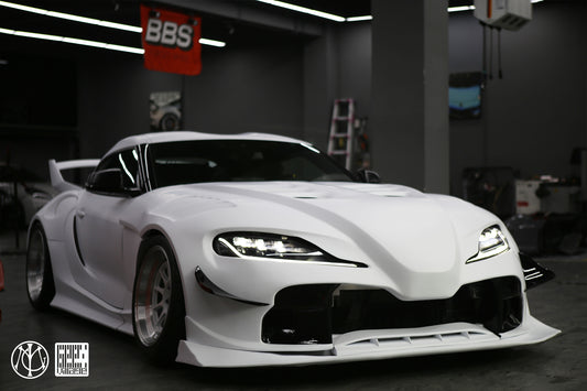 Toyota Supra MK5 A90 A91 3.0 2.0 2020-ON with Aftermarket Parts - Unicorn GT3 Widebody Canards Carbon Fiber/FRP from Geex Village