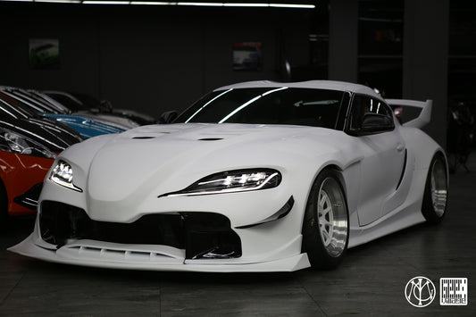 Toyota Supra MK5 A90 A91 3.0 2.0 2020-ON with Aftermarket Parts - Unicorn GT3 Widebody Canards Carbon Fiber/FRP from Geex Village