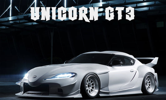 Toyota Supra MK5 A90 A91 3.0 2.0 2020-ON with Aftermarket Parts - Unicorn GT3 Widebody Canards Carbon Fiber/FRP from Geex Village