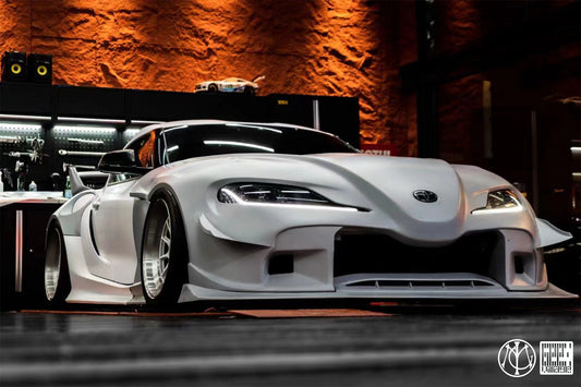 Toyota Supra MK5 A90 A91 3.0 2.0 2020-ON with Aftermarket Parts - Unicorn GT3 Widebody Canards Carbon Fiber/FRP from Geex Village