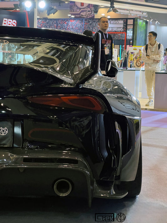 Toyota Supra MK5 A90 A91 3.0 2.0 Coupe 2020-ON with Aftermarket Parts - Unicorn GT3 Widebody Rear Wing Carbon Fiber/FRP from Geex Village