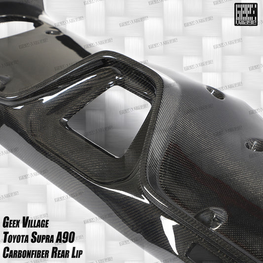 Toyota Supra MK5 A90 A91 3.0 2.0 2020-ON with Aftermarket Parts - Unicorn GT3 Widebody Rear Diffuser & Widebody Rear Diffuser Undertray & Widebody Rear Canards Carbon Fiber/FRP from Geex Village