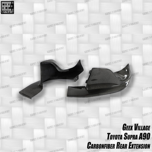 Toyota Supra MK5 A90 A91 3.0 2.0 2020-ON with Aftermarket Parts - Unicorn GT3 Widebody Rear Diffuser & Widebody Rear Diffuser Undertray & Widebody Rear Canards Carbon Fiber/FRP from Geex Village