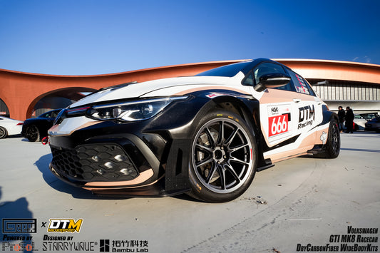 Volkswagen Golf GTI R MK8 2022-ON with Aftermarket Parts - Side Skirts and Extension Carbon Fiber from Geex Village