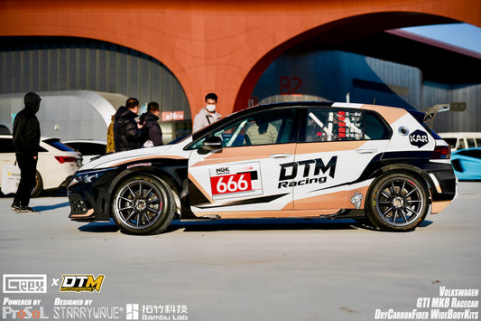 Volkswagen Golf GTI R MK8 2022-ON with Aftermarket Parts - Side Skirts and Extension Carbon Fiber from Geex Village