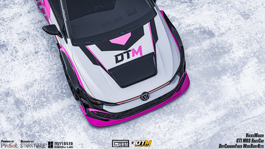 Volkswagen Golf GTI R MK8 2022-ON with Aftermarket Parts - Center Hood Vent Cutout Carbon Fiber from Geex Village