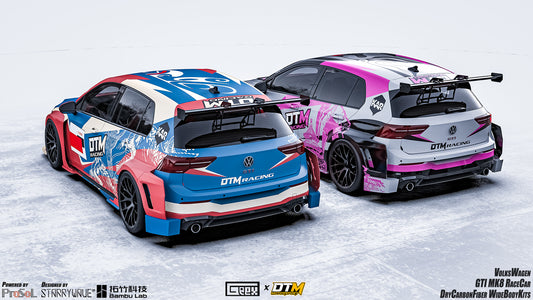 Volkswagen Golf GTI R MK8 2022-ON with Aftermarket Parts - Rear Quarter Panel Flares Set Carbon Fiber from Geex Village