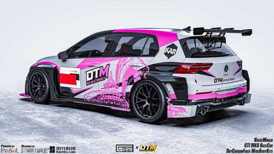 Volkswagen Golf GTI R MK8 2022-ON with Aftermarket Parts - Side Skirts and Extension Carbon Fiber from Geex Village