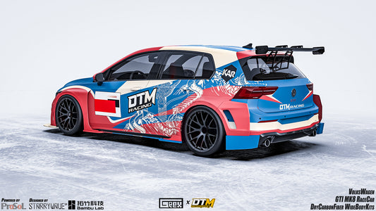 Volkswagen Golf GTI R MK8 2022-ON with Aftermarket Parts - Side Skirts and Extension Carbon Fiber from Geex Village
