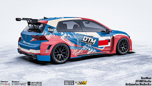 Volkswagen Golf GTI R MK8 2022-ON with Aftermarket Parts - Side Skirts and Extension Carbon Fiber from Geex Village