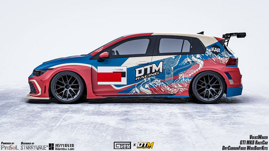 Volkswagen Golf GTI R MK8 2022-ON with Aftermarket Parts - Side Skirts and Extension Carbon Fiber from Geex Village