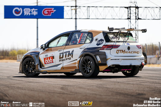 Volkswagen Golf GTI R MK8 2022-ON with Aftermarket Parts - Side Skirts and Extension Carbon Fiber from Geex Village