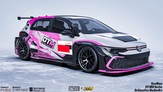 Volkswagen Golf GTI R MK8 2022-ON with Aftermarket Parts - Side Skirts and Extension Carbon Fiber from Geex Village