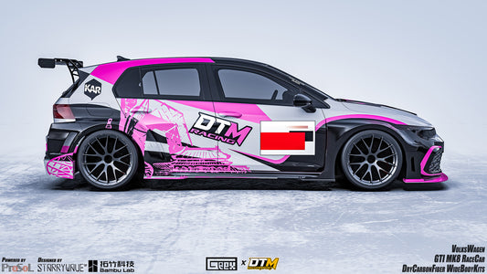 Volkswagen Golf GTI R MK8 2022-ON with Aftermarket Parts - Side Skirts and Extension Carbon Fiber from Geex Village