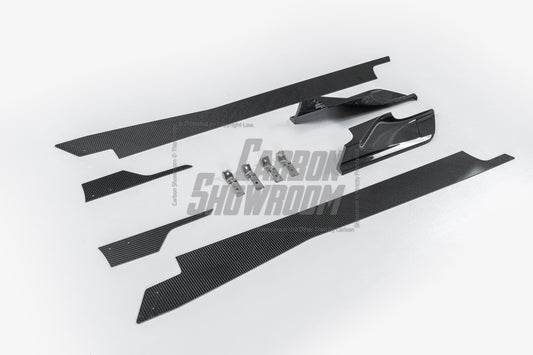 Volkswagen Golf GTI R MK8 2022-ON with Aftermarket Parts - Side Skirts and Extension Carbon Fiber from Geex Village