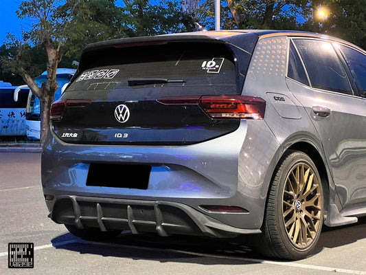 Volkswagen ID.3 Pro Performance / S E11E12 2020 2021 2022 with Aftermarket Parts - Rear Diffuser Carbon Fiber from Geex Village