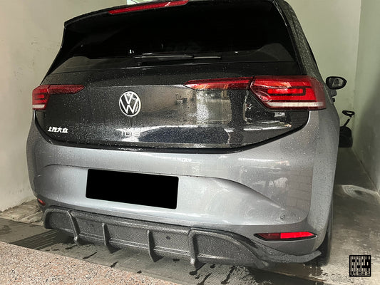 Volkswagen ID.3 Pro Performance / S E11E12 2020 2021 2022 with Aftermarket Parts - Rear Diffuser Carbon Fiber from Geex Village