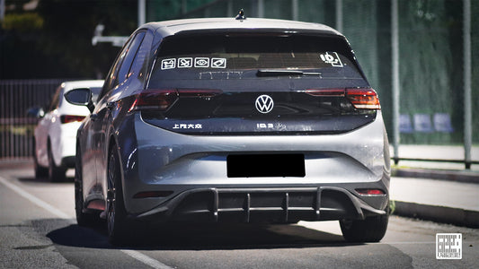 Volkswagen ID.3 Pro Performance / S E11E12 2020 2021 2022 with Aftermarket Parts - Rear Diffuser Carbon Fiber from Geex Village