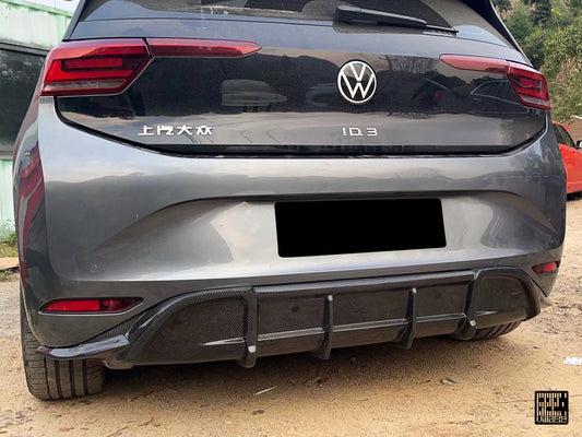 Volkswagen ID.3 Pro Performance / S E11E12 2020 2021 2022 with Aftermarket Parts - Rear Diffuser Carbon Fiber from Geex Village