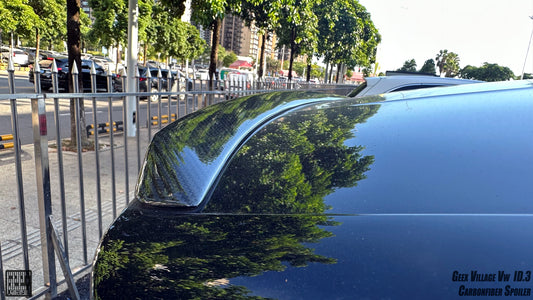 Volkswagen ID.3 Pro Performance / S E11E12 2018-ON with Aftermarket Parts - V1 Rear Roof Spoiler Carbon Fiber from Geex Village