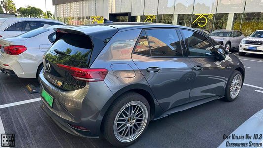 Volkswagen ID.3 Pro Performance / S E11E12 2018-ON with Aftermarket Parts - V1 Rear Roof Spoiler Carbon Fiber from Geex Village