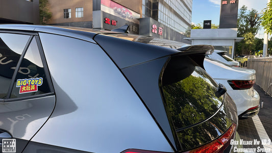 Volkswagen ID.3 Pro Performance / S E11E12 2018-ON with Aftermarket Parts - V1 Rear Roof Spoiler Carbon Fiber from Geex Village