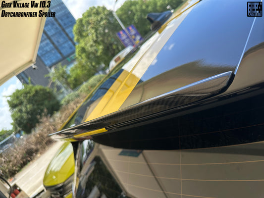 Volkswagen ID.3 Pro Performance / S E11E12 2018-ON with Aftermarket Parts - V1 Rear Roof Spoiler Carbon Fiber from Geex Village