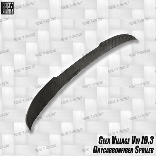 Volkswagen ID.3 Pro Performance / S E11E12 2018-ON with Aftermarket Parts - V2 Rear Roof Spoiler Carbon Fiber from Geex Village