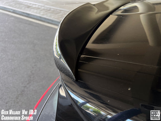 Volkswagen ID.3 Pro Performance / S E11E12 2018-ON with Aftermarket Parts - V2 Rear Roof Spoiler Carbon Fiber from Geex Village