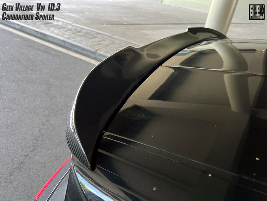 Volkswagen ID.3 Pro Performance / S E11E12 2018-ON with Aftermarket Parts - V2 Rear Roof Spoiler Carbon Fiber from Geex Village