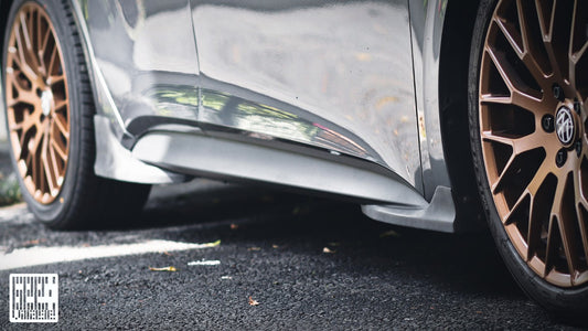 Volkswagen ID.3 Pro Performance / S E11E12 2020 2021 2022 with Aftermarket Parts - Side Skirts Extensions Carbon Fiber / FRP from Geex Village