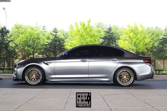 BMW M5C M5 F90 2018 2019 2020 2021 2022 2023 2024 & 5 Series M550 540 G30 2017 2018 2019 2020 2021 2022 2023 (Fits both Pre-LCI & LCI) with Aftermarket Parts - Side Skirts Carbon Fiber from Geex Village