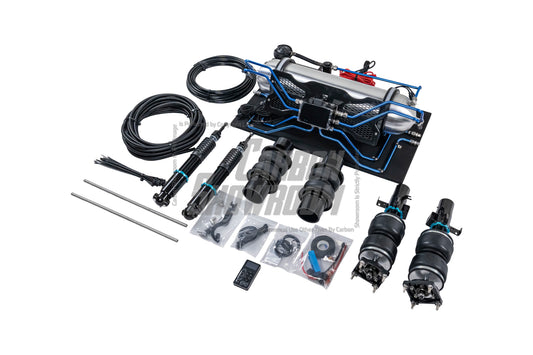 Ford Mustang Ecoboost V6 GT 5.0 Mach1 Bullitt S550.1 S550.2 2015 2016 2017 2018 2019 2020 2021 2022 2023 with Aftermarket Parts - Air Suspension Kit from Hovercraft Suspension