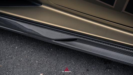 Lamborghini Huracan LP580 LP610 EVO RWD AWD Tecnica Performante 2015 2016 2017 2018 2019 2020 2021 2022 2023 2024 with Aftermarket Parts - Side Skirts Dry Pre-preg Carbon Fiber from ArmorExtend