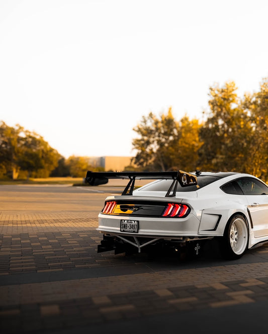 Robot Craftsman "CAVALIER" Rear Trunk Deck Lid Cover for Ford Mustang GT March1 Bullitt S550.1/2 Carbon Fiber/FRP