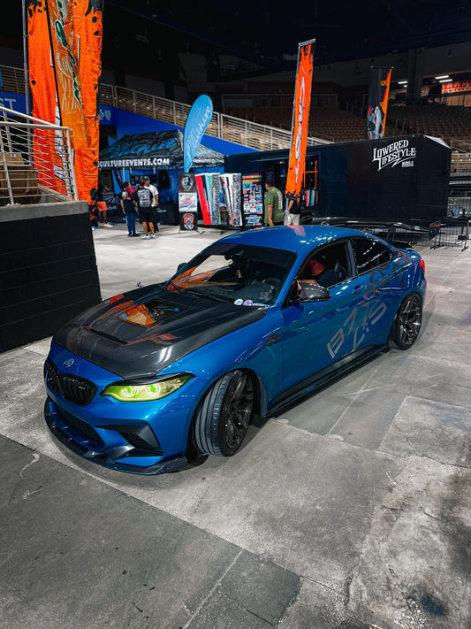 BMW M2/M2C F87 2016-2021 & 2 Series 228i 230i M235i M240i F22 F23 2014-2021 with Aftermarket Parts - Carbon Fiber & FRP Hood Bonnet from CMST Tuning